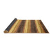 Sideview of Abstract Saddle Brown Modern Rug, abs59