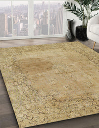 Abstract Cinnamon Brown Modern Rug, abs590