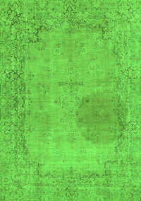 Abstract Green Modern Rug, abs590grn