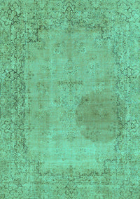 Abstract Turquoise Modern Rug, abs590turq