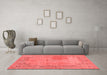 Modern Red Washable Rugs