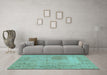 Machine Washable Abstract Light Blue Modern Rug in a Living Room, wshabs590lblu