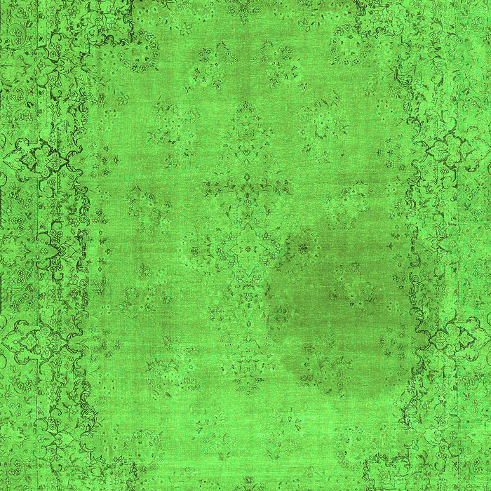 Machine Washable Abstract Green Modern Area Rugs, wshabs590grn