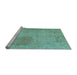 Sideview of Machine Washable Abstract Light Blue Modern Rug, wshabs590lblu