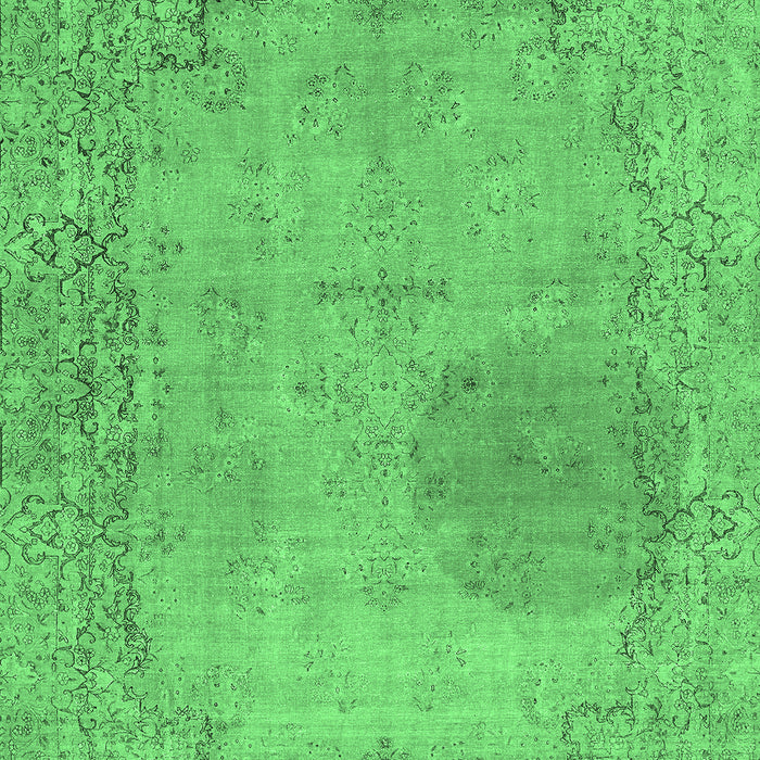 Machine Washable Abstract Emerald Green Modern Area Rugs, wshabs590emgrn