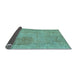 Sideview of Abstract Light Blue Modern Rug, abs590lblu