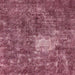 Square Machine Washable Abstract Blush Red Pink Rug, wshabs591