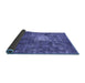 Sideview of Oriental Blue Traditional Rug, abs591blu