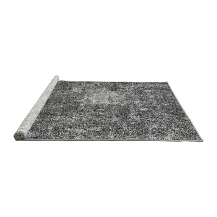 Sideview of Machine Washable Oriental Gray Traditional Rug, wshabs591gry