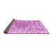 Sideview of Abstract Purple Modern Rug, abs592pur