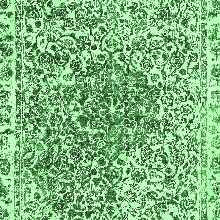 Machine Washable Abstract Emerald Green Modern Area Rugs, wshabs592emgrn