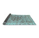 Sideview of Abstract Light Blue Modern Rug, abs592lblu