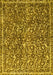 Abstract Yellow Modern Rug, abs593yw