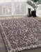 Machine Washable Abstract Purple Rug in a Family Room, wshabs593