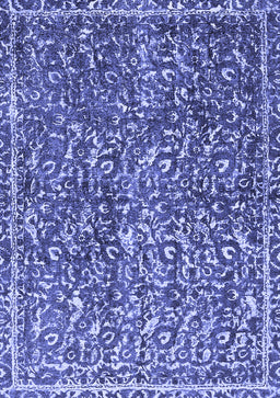 Abstract Blue Modern Rug, abs593blu