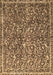 Machine Washable Abstract Brown Modern Rug, wshabs593brn