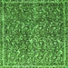 Square Abstract Green Modern Rug, abs593grn