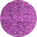 Round Machine Washable Abstract Pink Modern Rug, wshabs593pnk