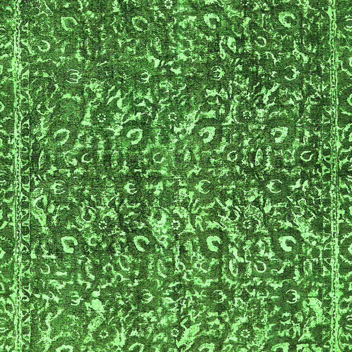 Machine Washable Abstract Green Modern Area Rugs, wshabs593grn