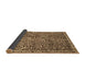 Sideview of Abstract Brown Modern Rug, abs593brn