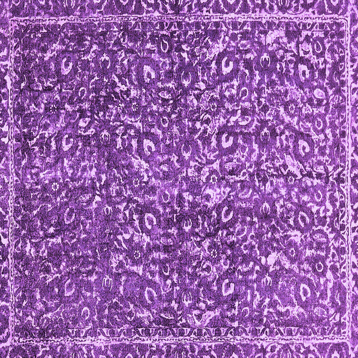Square Machine Washable Abstract Purple Modern Area Rugs, wshabs593pur