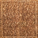 Square Abstract Orange Modern Rug, abs593org