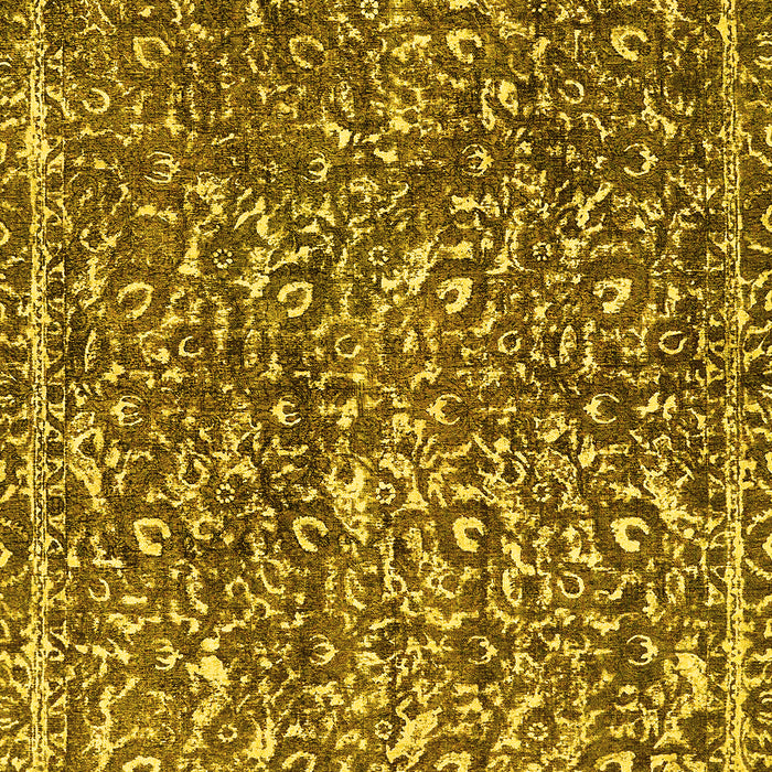 Machine Washable Abstract Yellow Modern Rug, wshabs593yw