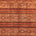 Square Abstract Orange Modern Rug, abs594org