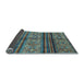 Sideview of Abstract Light Blue Modern Rug, abs594lblu