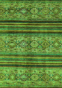 Abstract Green Modern Rug, abs594grn