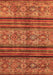 Abstract Orange Modern Rug, abs594org