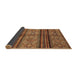 Sideview of Abstract Brown Modern Rug, abs594brn