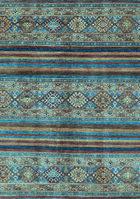 Abstract Light Blue Modern Rug, abs594lblu