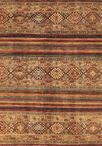 Abstract Brown Modern Rug, abs594brn