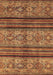 Abstract Brown Modern Rug, abs594brn