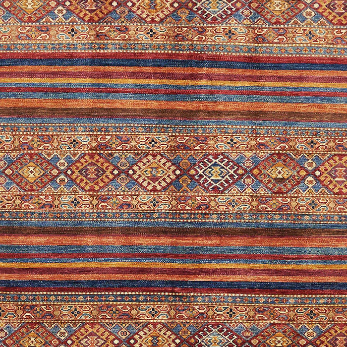 Machine Washable Abstract Fire Brick Red Rug, wshabs594