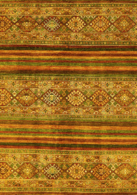 Abstract Yellow Modern Rug, abs594yw