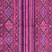 Square Machine Washable Abstract Pink Modern Rug, wshabs595pnk