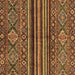 Square Abstract Brown Modern Rug, abs595brn