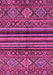 Machine Washable Abstract Pink Modern Rug, wshabs595pnk