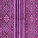 Square Machine Washable Abstract Purple Modern Area Rugs, wshabs595pur