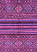 Machine Washable Abstract Purple Modern Area Rugs, wshabs595pur