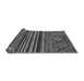 Sideview of Abstract Gray Modern Rug, abs595gry