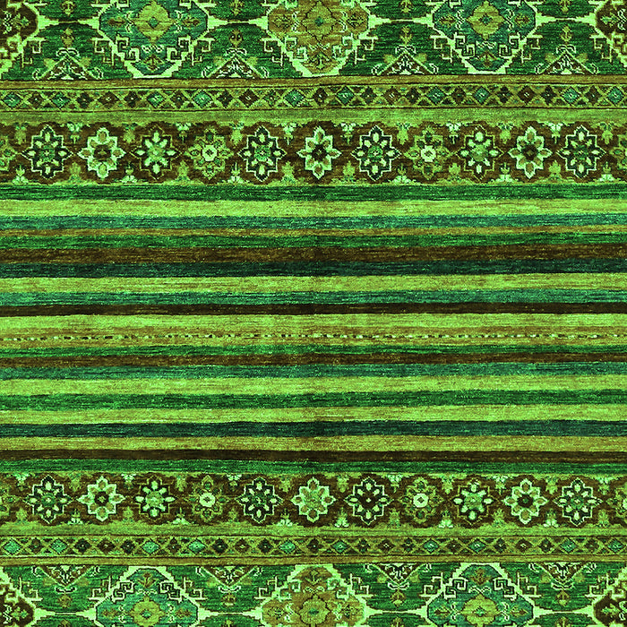 Machine Washable Abstract Green Modern Area Rugs, wshabs595grn