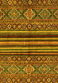 Abstract Yellow Modern Rug, abs595yw