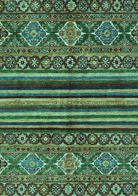 Abstract Turquoise Modern Rug, abs595turq