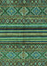 Abstract Turquoise Modern Rug, abs595turq