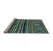 Sideview of Machine Washable Abstract Light Blue Modern Rug, wshabs595lblu