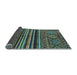 Sideview of Abstract Light Blue Modern Rug, abs595lblu