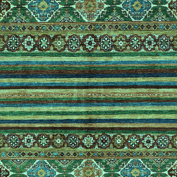 Machine Washable Abstract Turquoise Modern Area Rugs, wshabs595turq